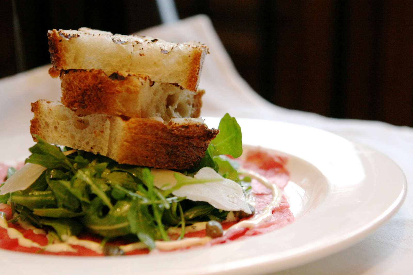 Carpaccio. Photo by Susan Lucas Hoffman, CC